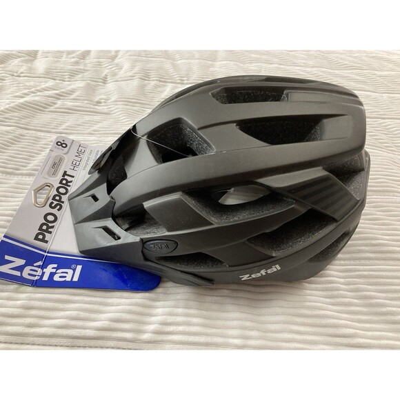 Zefal Pro Sport Youth Bike Helmet Black Ages 8+ 22 Vent Lightweight Safety - Picture 3 of 10